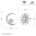 Damen Ohrstecker im verspielten Mond- und Sternendesign Shop Nory