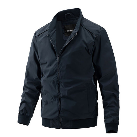 Herren wasserabweisende leichte Bomberjacke mit Rippbündchen Shop Nory