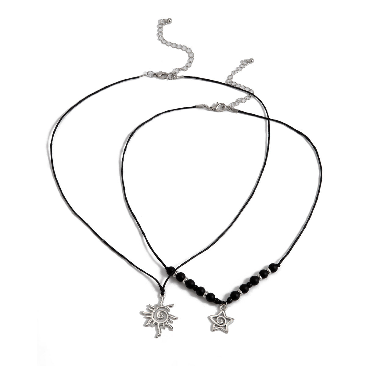Damen mehrlagige Boho-Halskette mit Anhängermotiven Shop Nory