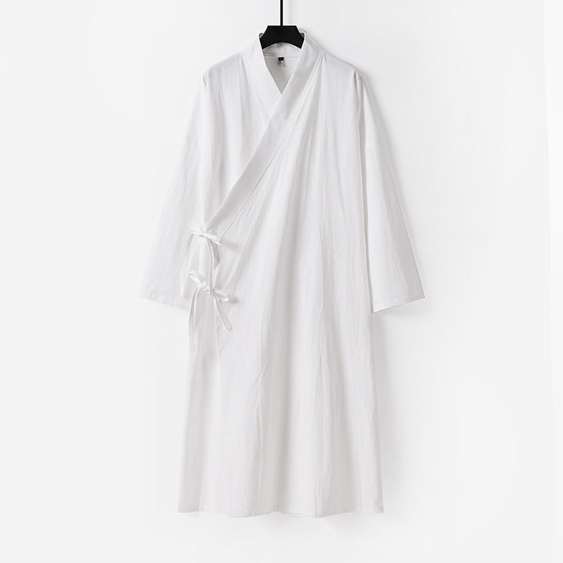 Unisex Langer Kimono-Mantel mit Bindeband, weitem Schnitt und minimalistischer Silhouette Shop Nory