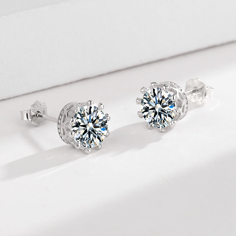 Damen Ohrstecker mit funkelnden Zirkonsteinen und eleganten Halterungen Shop Nory
