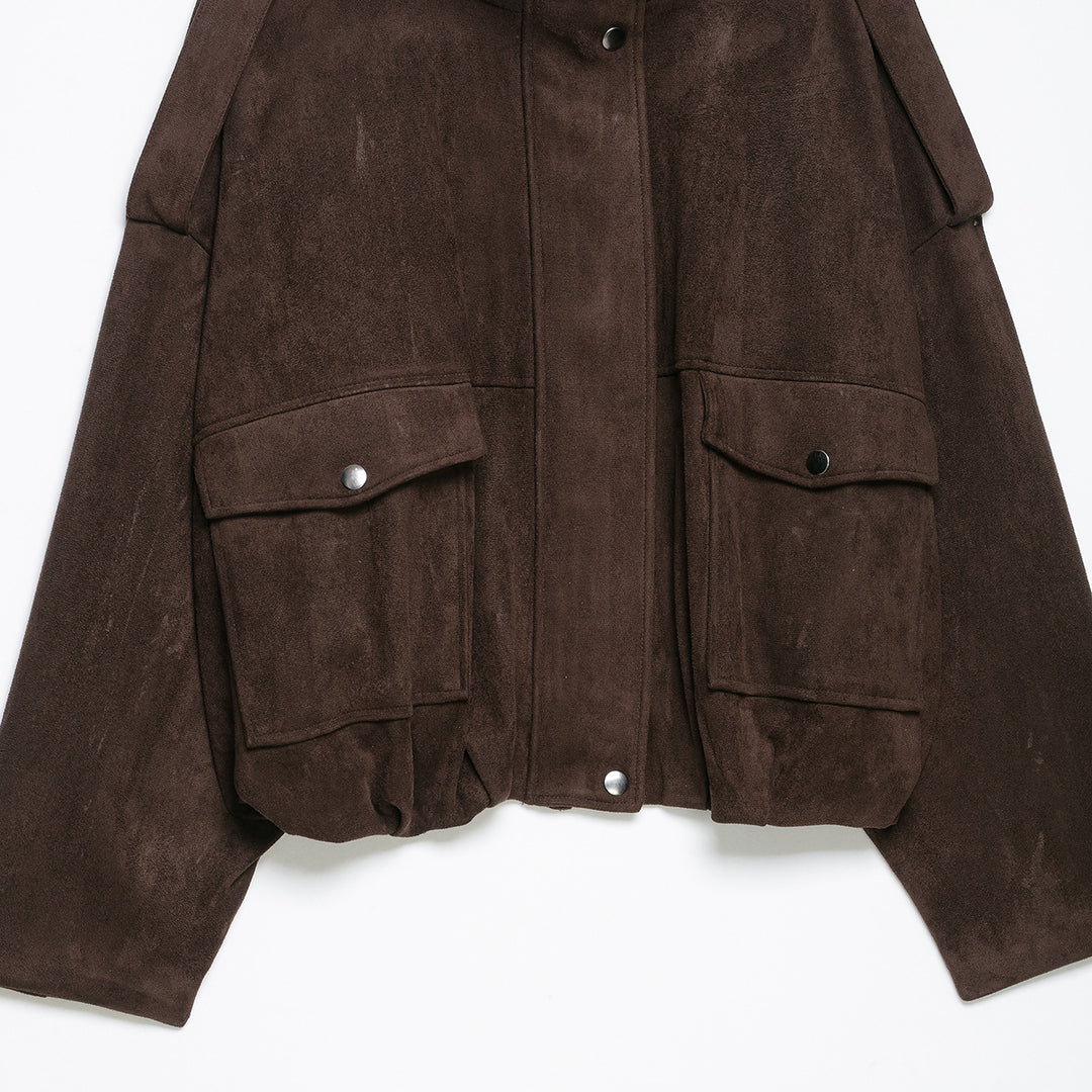 Damen Kurze Wildlederoptik-Fieldjacke Shop Nory