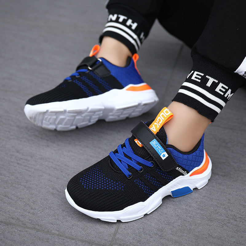Unisex Kinder-Sneaker mit atmungsaktivem Strickschaft und Klettverschluss Shop Nory