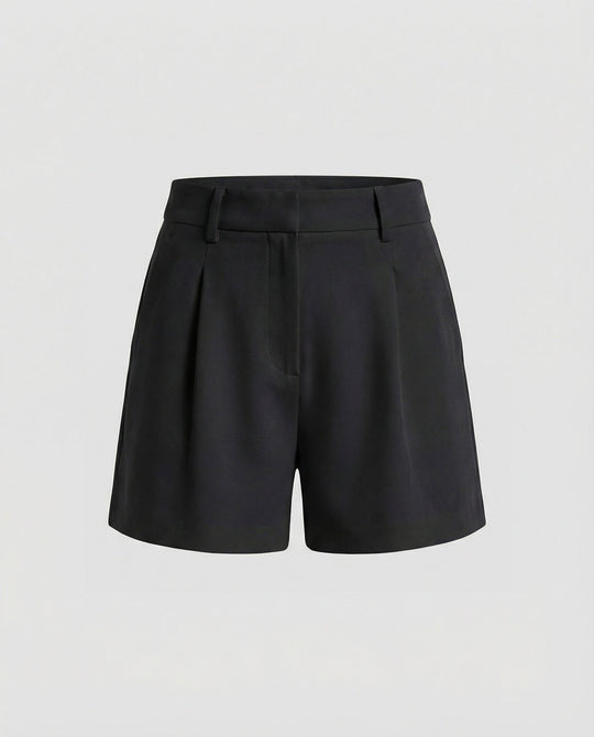 Damen High Waist A-Linien Shorts Elegante Business Kurzhose