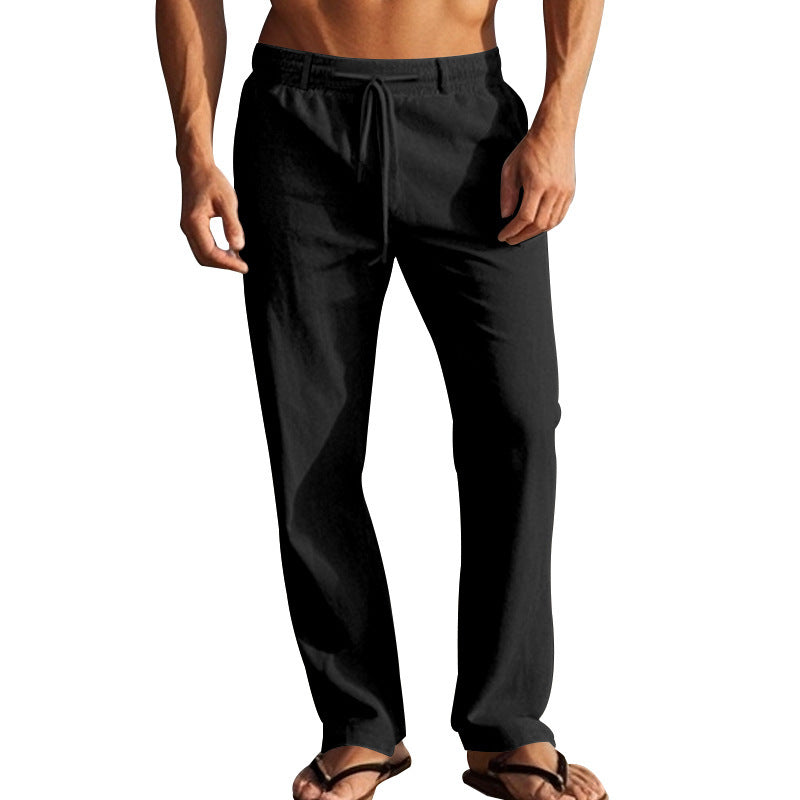 Herren Bequeme Strandhose mit elastischem Bund und praktischen Seitentaschen Shopnory