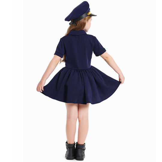 Mädchen Pilotinnenkleid mit schickem Schnitt und detailreichem Zubehör Shop Nory