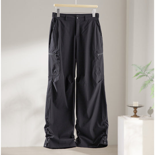 Damen Weite Cargo‑Hose mit verstellbarem Saum und Multifunktions-Taschen Shop Nory