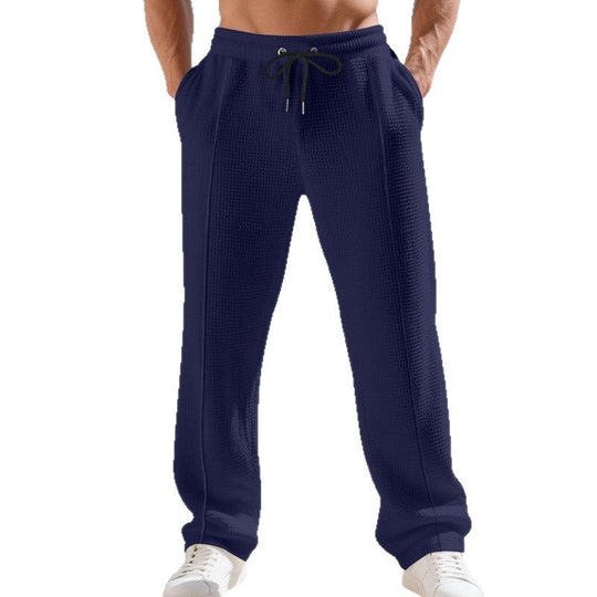 Herren Sportliche Freizeithose mit elastischem Bund und strukturiertem GewShopnorye