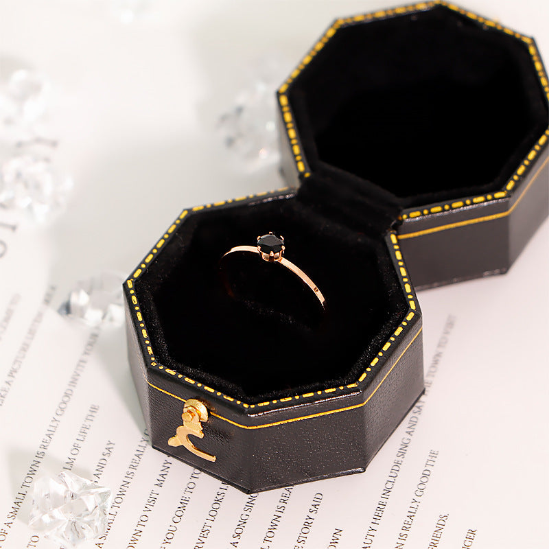 Damen eleganter Ring mit funkelndem Kristall Shop Nory