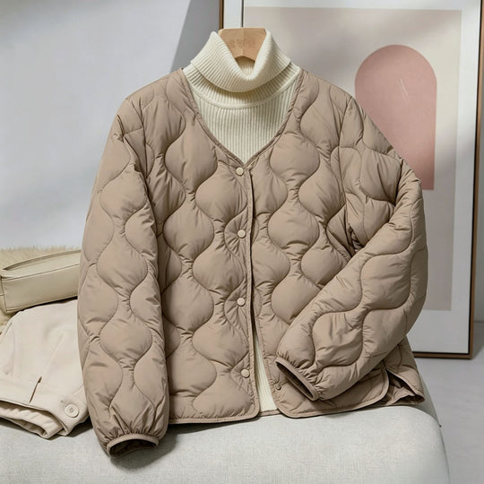 Damen Stilvolle, wattierte Freizeitjacke Shop Nory
