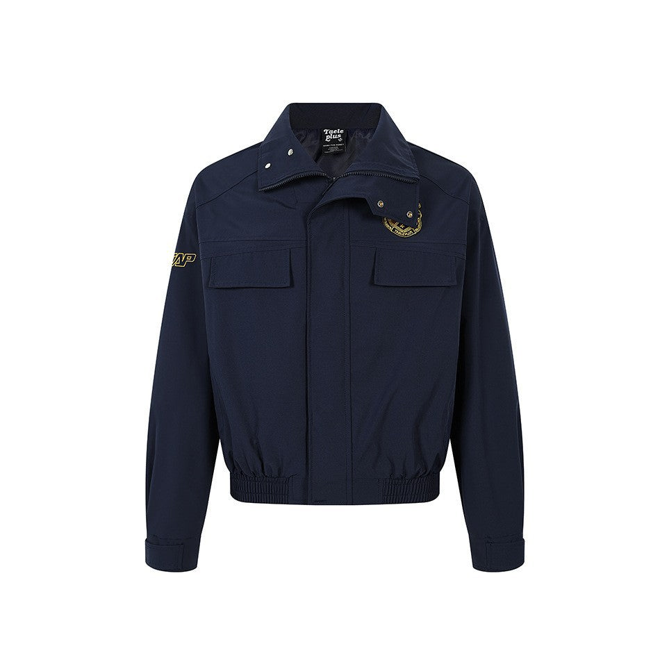Herren Kurzblouson im Bomberstil mit elastischem Saum und Brustklappen Shop Nory