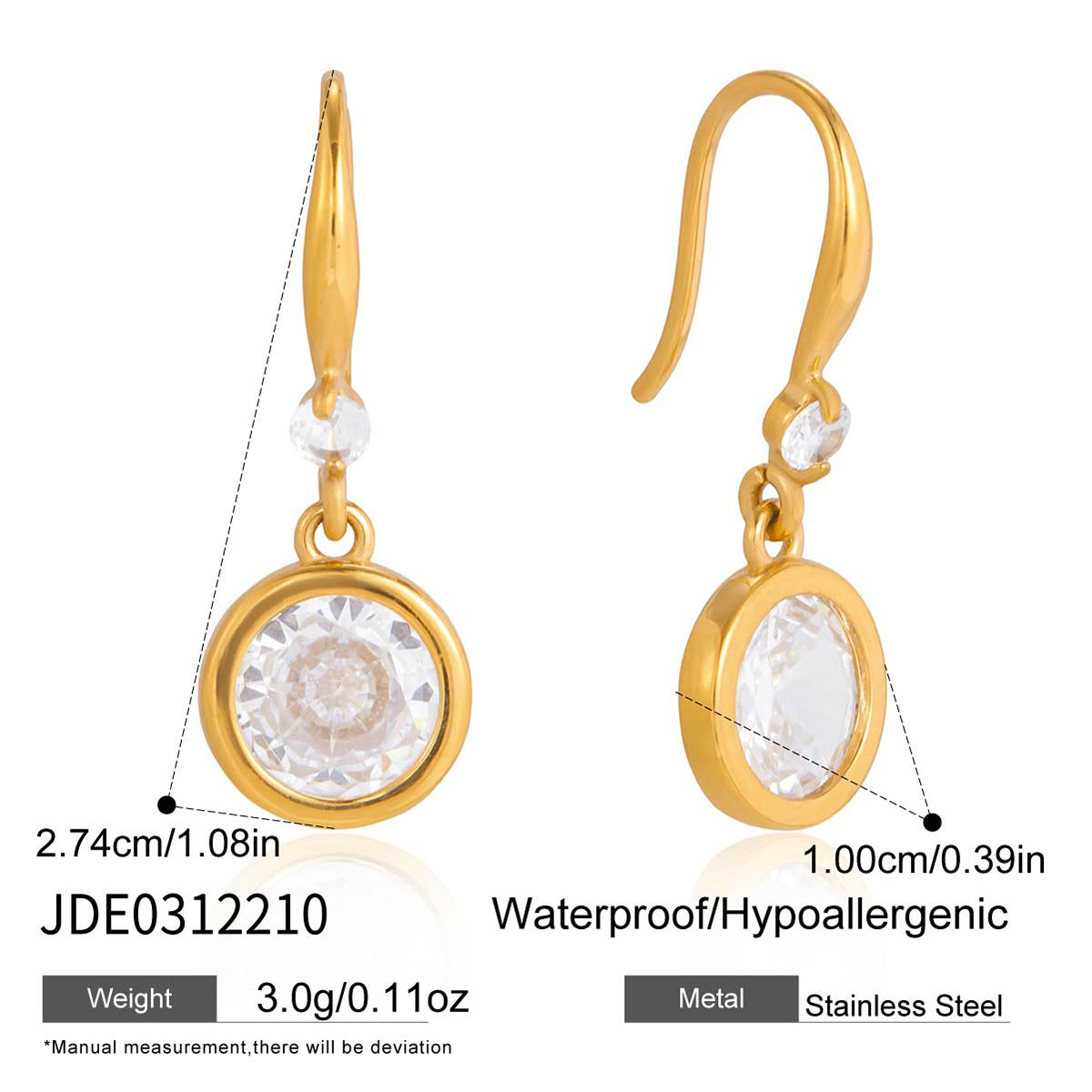 Damen Armband mit funkelndem Kristallanhänger und hypoallergener Edelstahlverarbeitung Shop Nory