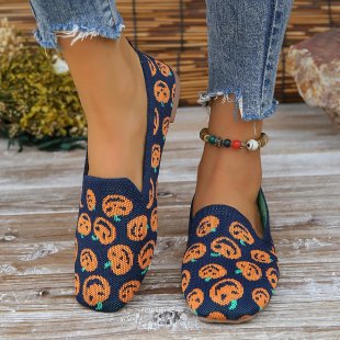 Damen Atmungsaktive Gestrickte Hineinschlüpfschuhe mit Flexibler Laufsohle Shop Nory
