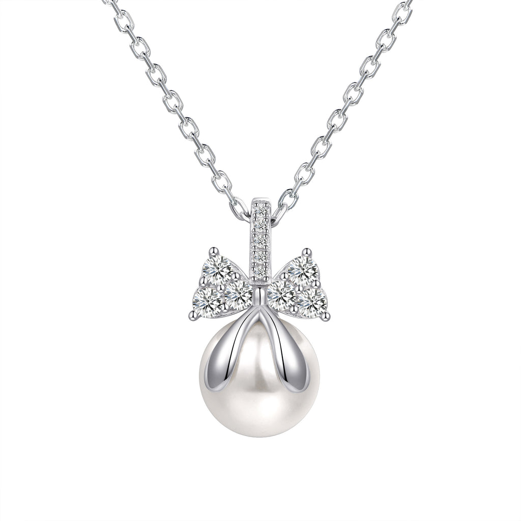 Damen Halskette mit funkelndem Kristallmotiv Shop Nory