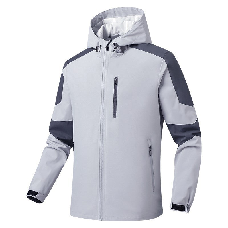 Herren Atmungsaktive Softshell‑Hardshell‑Hybridjacke mit Kapuze und wasserdichten Reißverschlusstaschen Shop Nory