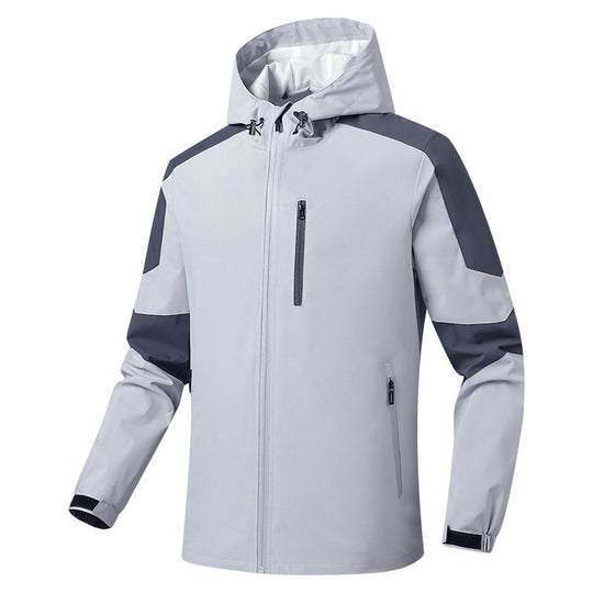 Herren Atmungsaktive Softshell‑Hardshell‑Hybridjacke mit Kapuze und wasserdichten Reißverschlusstaschen Shop Nory