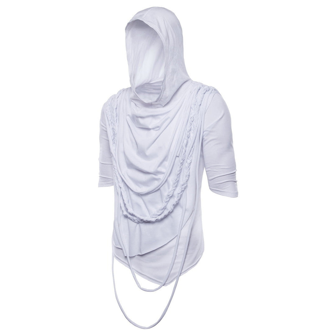 Herren Kapuzenoberteil mit innovativem Design und einzigartiger Drapierung Shopnory