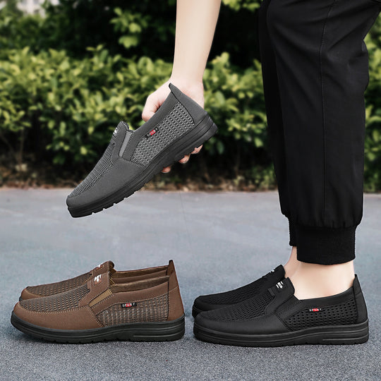 Herren nan atmungsaktiver Slip-On Freizeitschuh mit gestricktem Obermaterial, elastischem Einstieg und stoßdämpfender EVA-Sohle Shop Nory