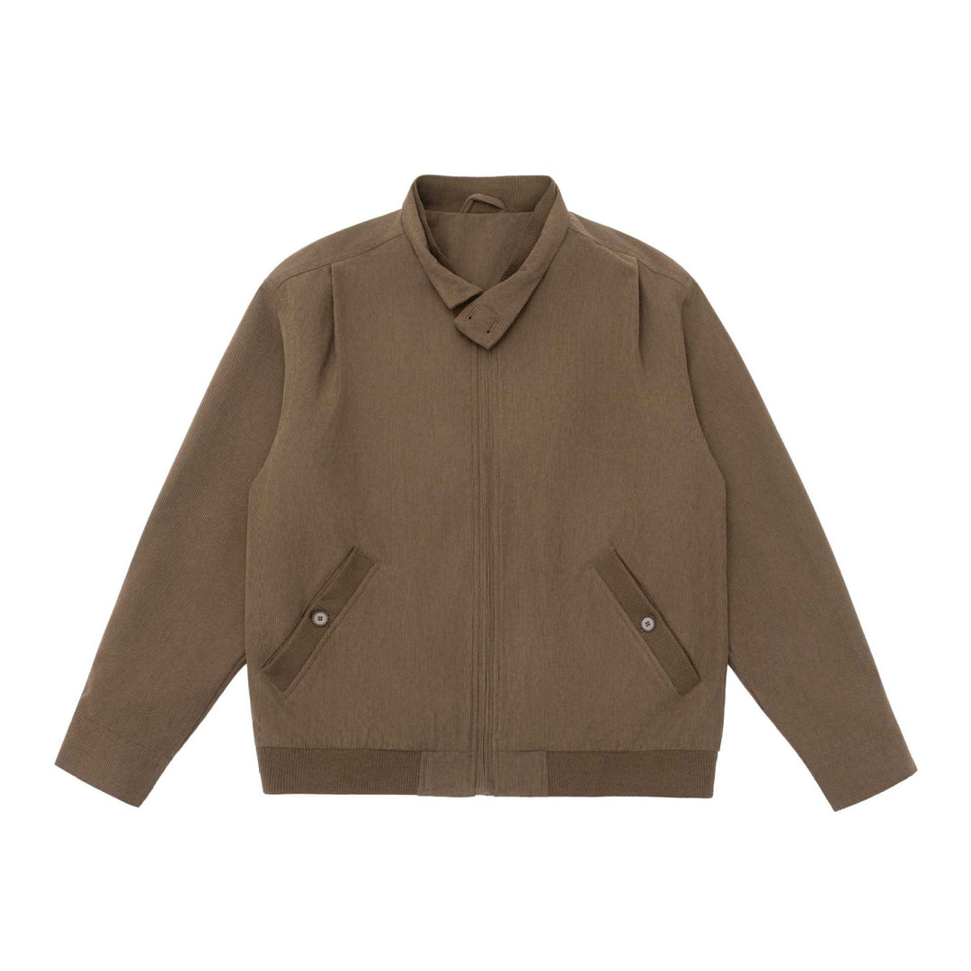 Herren Gepolsterte Jacke im Cord‑Look mit Stehkragen und aufgesetzten Pattentaschen Shop Nory