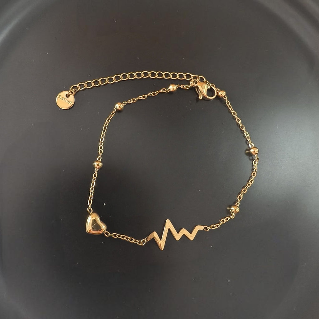 Frauen Heartbeat Charm Fußkette Shop Nory