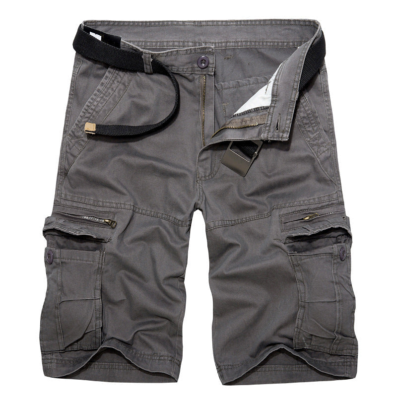 Herren Cargo-Shorts mit multifunktionalen Taschen und verstellbarem Gürtel Shopnory