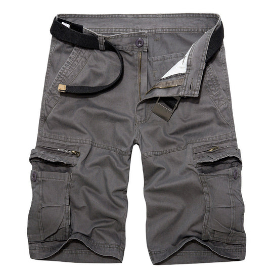 Herren Cargo-Shorts mit multifunktionalen Taschen und verstellbarem Gürtel Shopnory