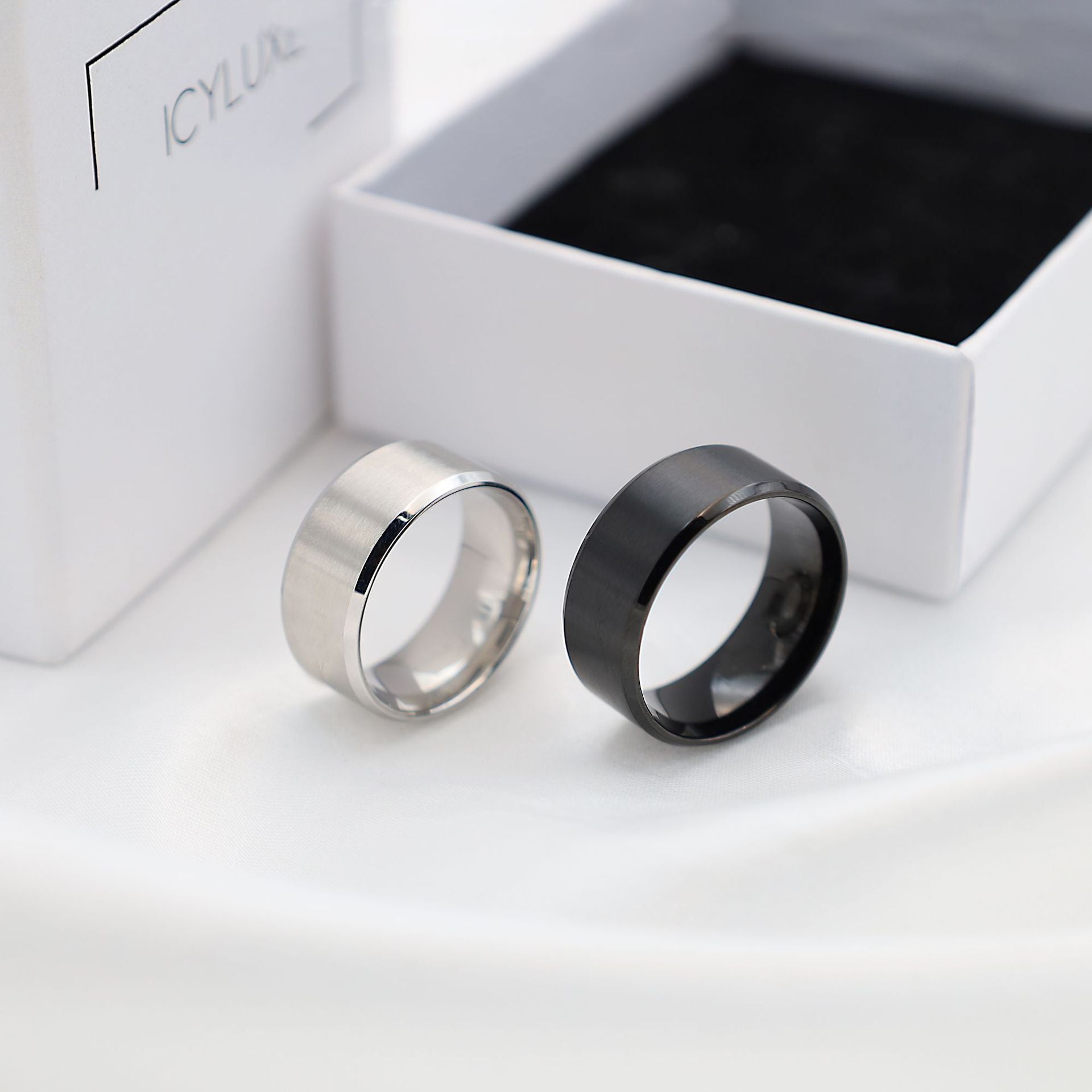 Herren Edelstahl-Ring Shop Nory