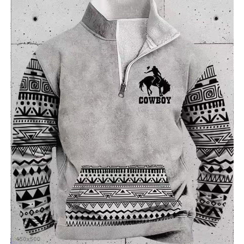 Herren Modischer Hoodie mit Kapuze und maritimem Druck Shop Nory