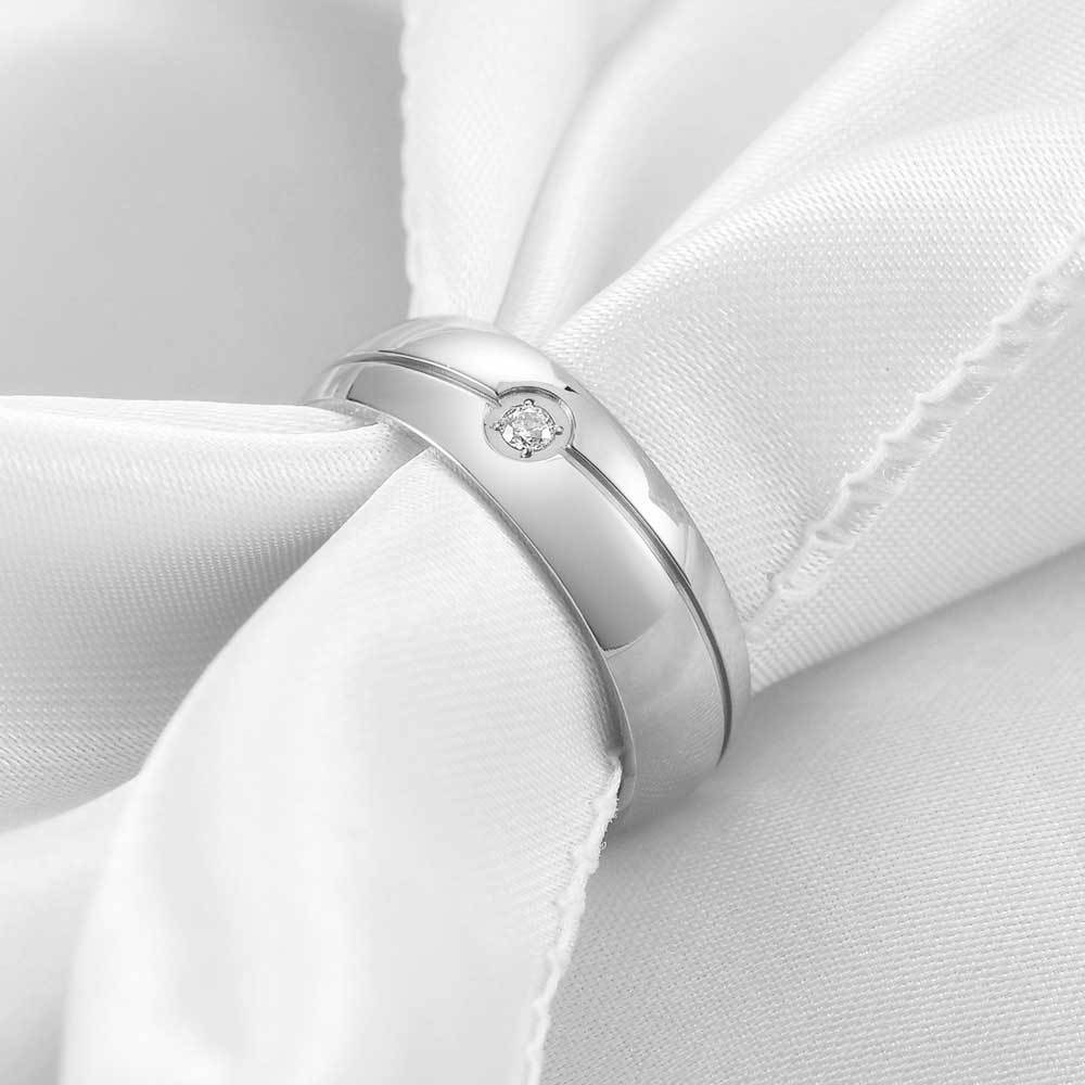 Herren Ring mit funkelndem Zirkonia und elegantem, modernem Design Shop Nory