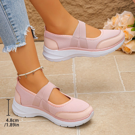Damen Sportive Mary-Jane-Sneaker mit elastischem Kreuzriemen Shop Nory