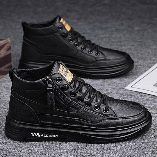 Herren modische High-Top Sneakers mit praktischer seitlicher Reißverschlussöffnung und Hochleistungssohle