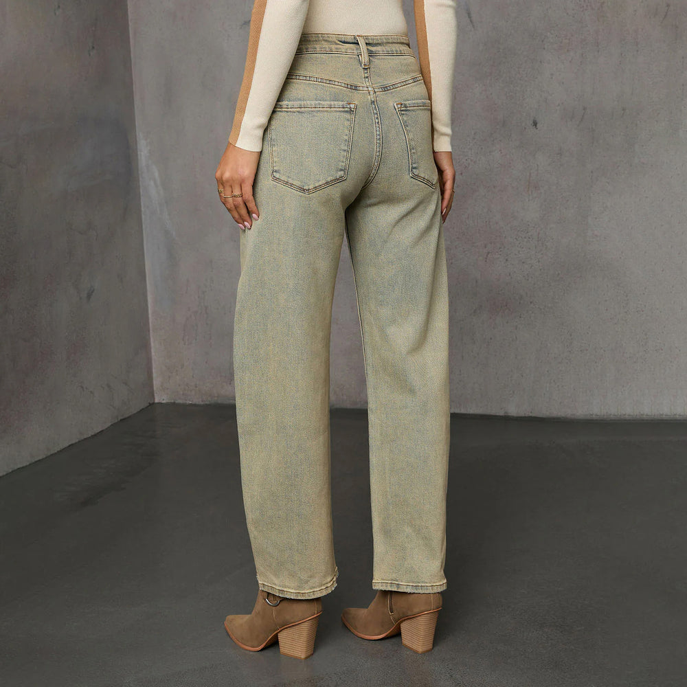 Damen High-Waist Culotte-Jeans mit sichtbarer Vordernaht Shop Nory
