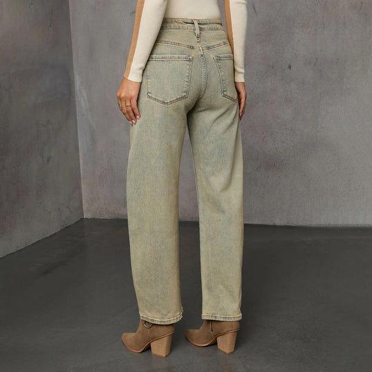 Damen High-Waist Culotte-Jeans mit sichtbarer Vordernaht Shop Nory
