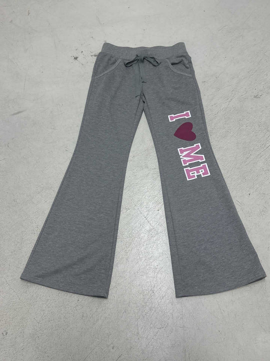Damen nan weiche Flared-Jogginghose mit Kordelzug, Eingrifftaschen und auffälligem Love-Print Shop Nory