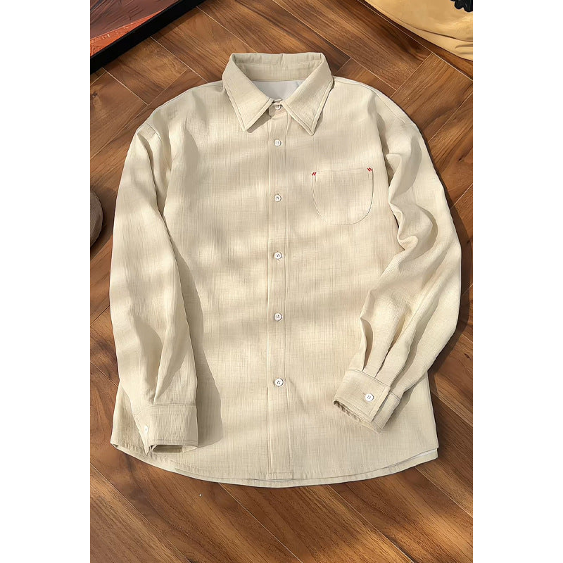 Herren Elegante und lässige Langarm-Hemd Shop Nory