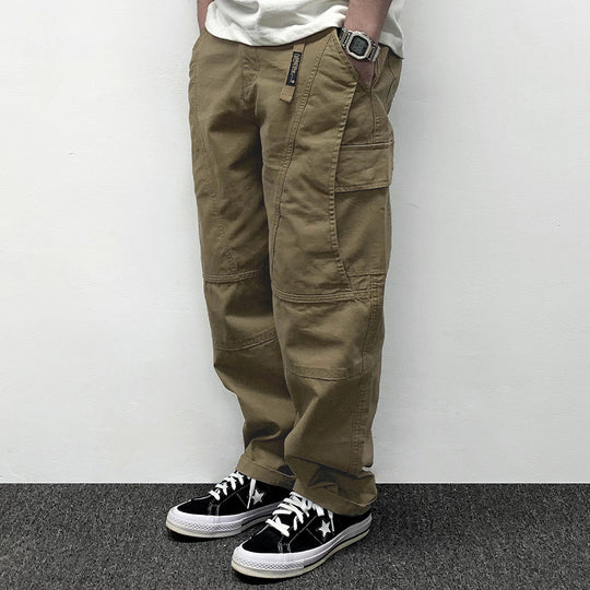 Herren Lässige Baggy-Cargo-Hose mit Knieabnähern, Multitaschen und Workwear-Details Shop Nory