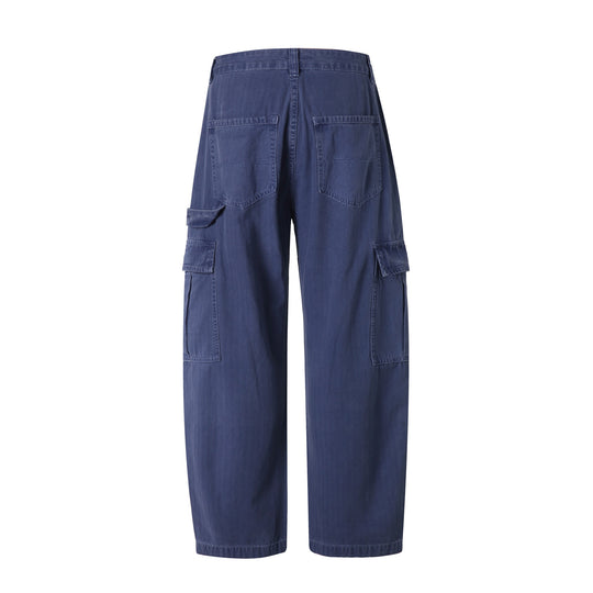 Herren weiche Canvas‑Cargohose mit mehreren Klappentaschen und elastischem Knöchelabschluss Shop Nory
