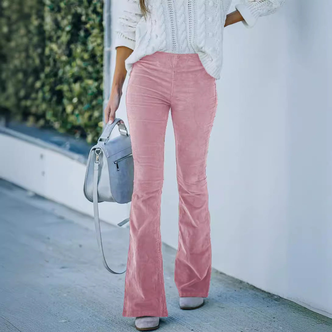 Damen Bequeme Bootcut-Hose aus weichem Material