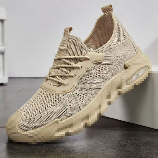 Herren Leichter Strick-Running-Style Sneaker mit gepolsterter Plateau-Sportsohle Shop Nory
