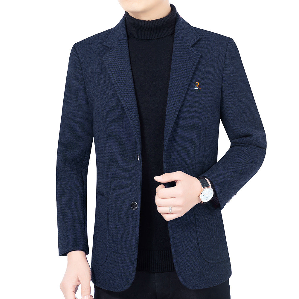 Herren Modernes Slim-Fit Sakko im Mikrostruktur-GewShop Norye mit leichtem Halbfutter Shop Nory