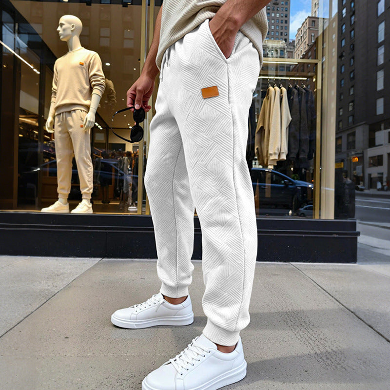 Herren Stepp-Jogginghose mit geometrischem Strukturmuster Shop Nory