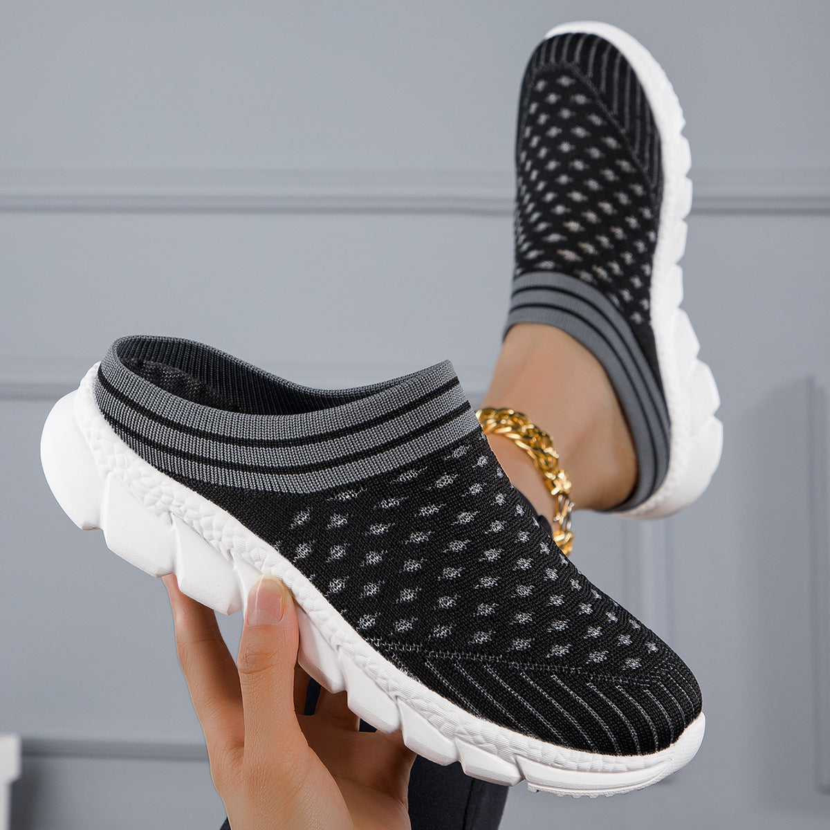 Damen Slip-On Clogs mit atmungsaktivem Obermaterial und rutschfester Sohle Shopnory