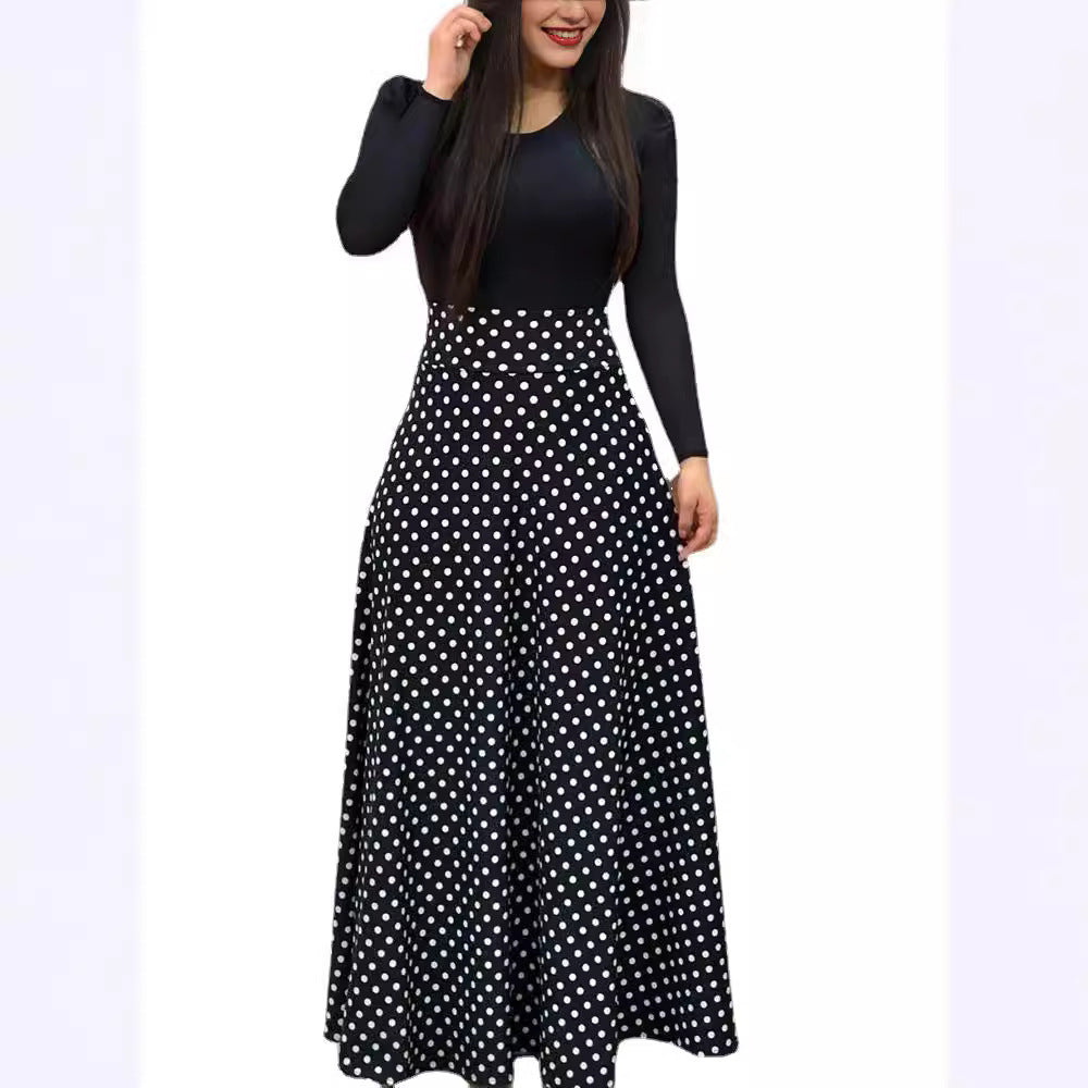 Damen Fließender Maxirock mit hoher Taille und großem Blumenprint Shop Nory