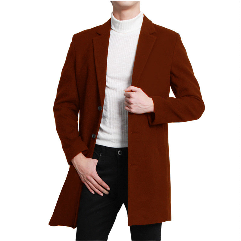 Herren eleganter Langblazer mit schmalem Schnitt und praktischen Taschen