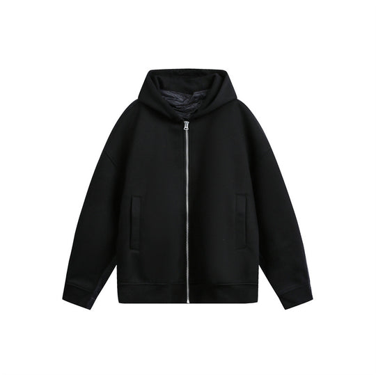 Unisex Oversize Kapuzen‑Sweatjacke mit Reißverschluss, Eingrifftaschen und gefütterter Kapuze Shop Nory