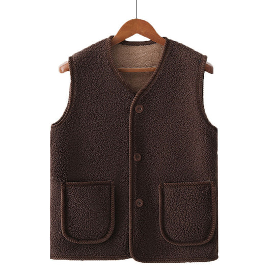 Damen Kuschelige Weste aus Teddyfleece Shop Nory