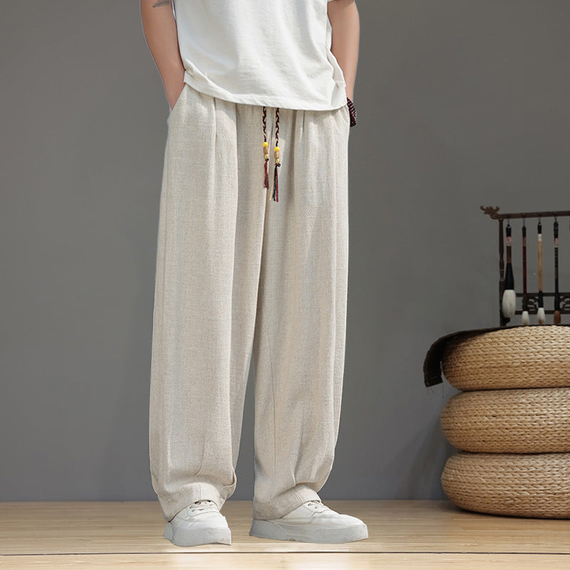 Herren Haremshose im Oversize-Baggy-Stil mit Kordelzug und elastischem Bund Shop Nory