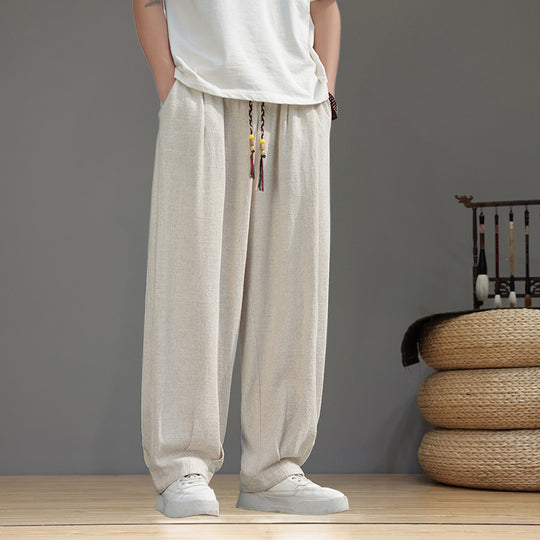 Herren Haremshose im Oversize-Baggy-Stil mit Kordelzug und elastischem Bund Shop Nory