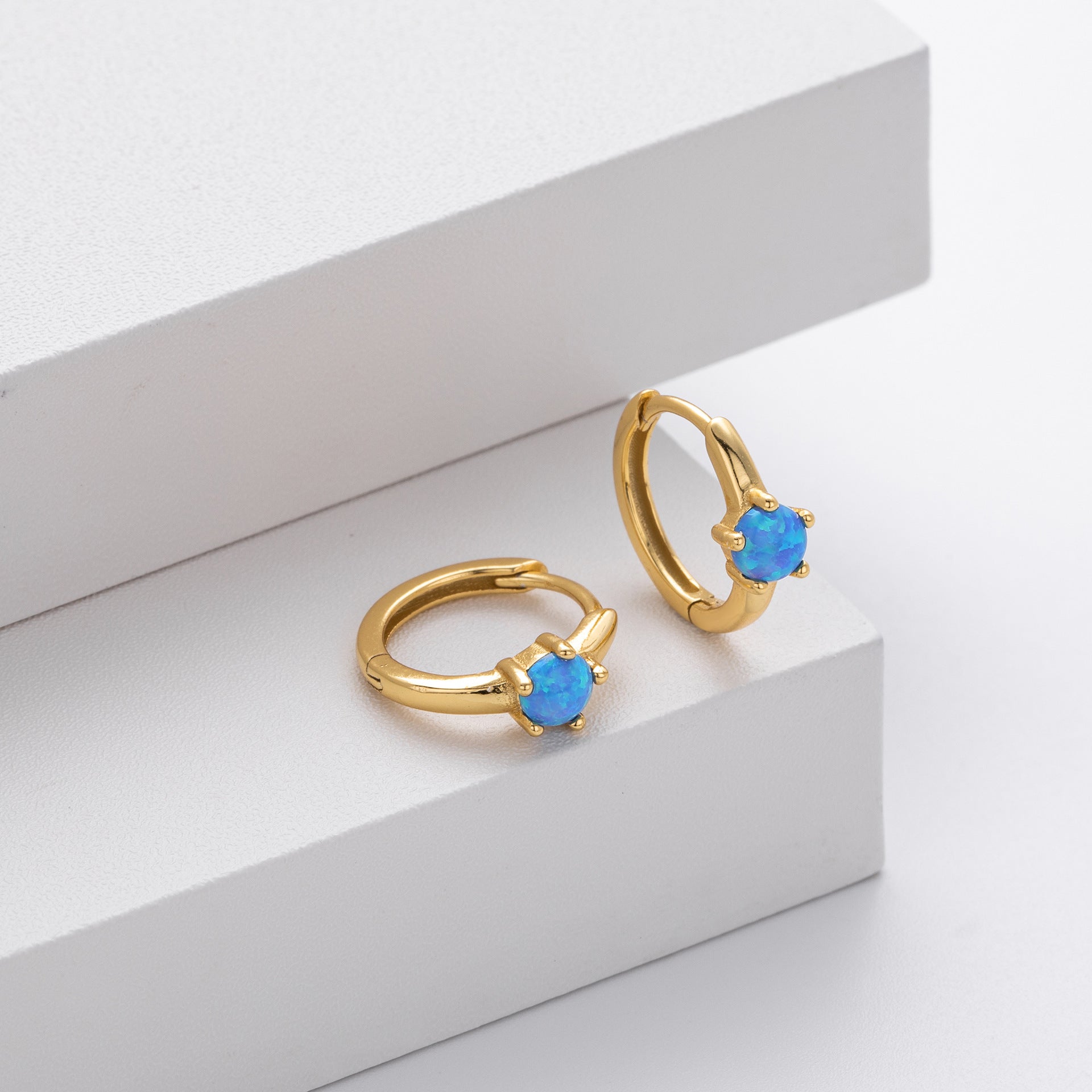Damen Ohrhänger mit funkelndem Opal und edlem 925 Sterling Silber Shop Nory