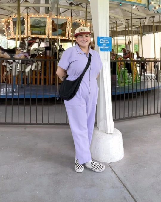 Damen legerer Jumpsuit mit praktischen Taschen und Reißverschluss